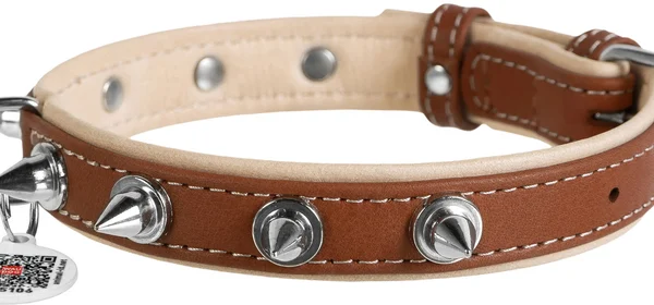 WAUDOG Soft с шипами, коричневый верх M 25 мм 38-49 см кожа Коричневый