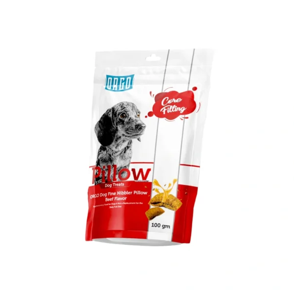 ORGO Pillow Treats For Dog With Beef 100g