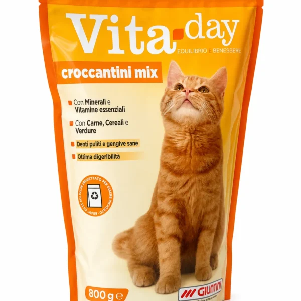 Vita-day Croccantini Mix Dry Cat Food 800 g