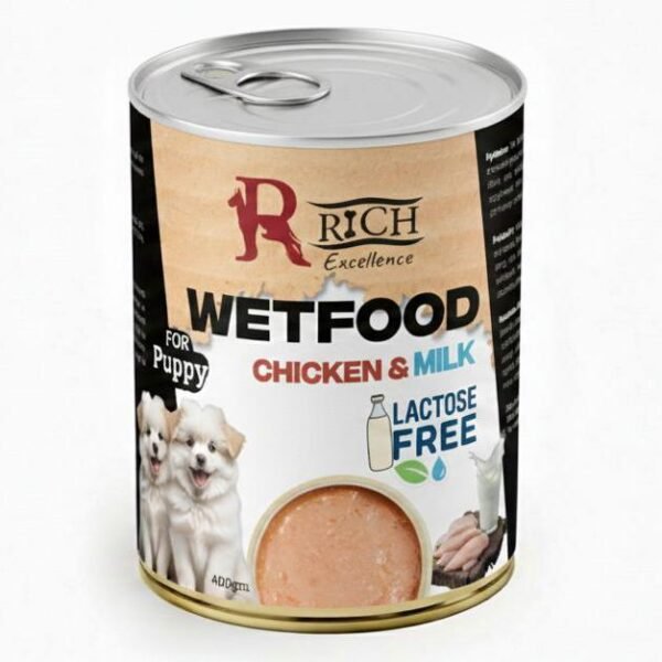 Rich Excellence Wet food CHICKEN & MILK for PUPPIES - 400gm